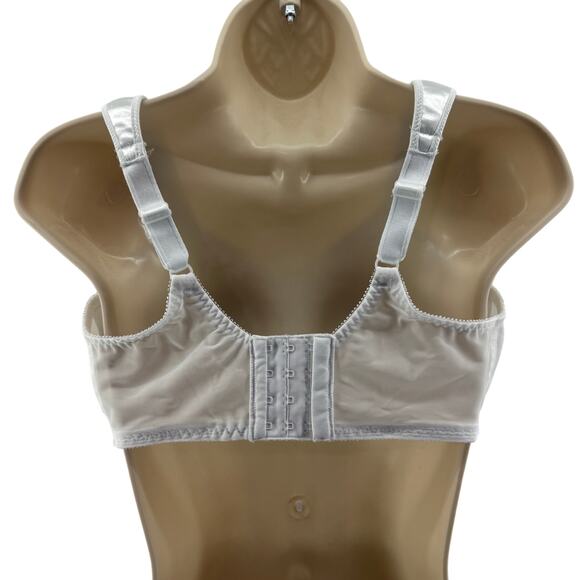 Bali Minimizer Satin Tracings Comfort Strap Underwire Bra 36DD White - Picture 6 of 6